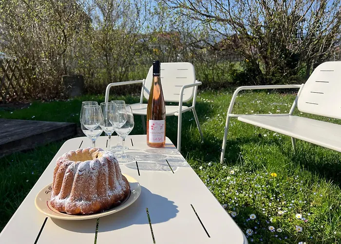 Semesterbostad Maison Des 5 Cepages - Chez Vigneron - Jardin Terrasse Et Parking Mittelwihr